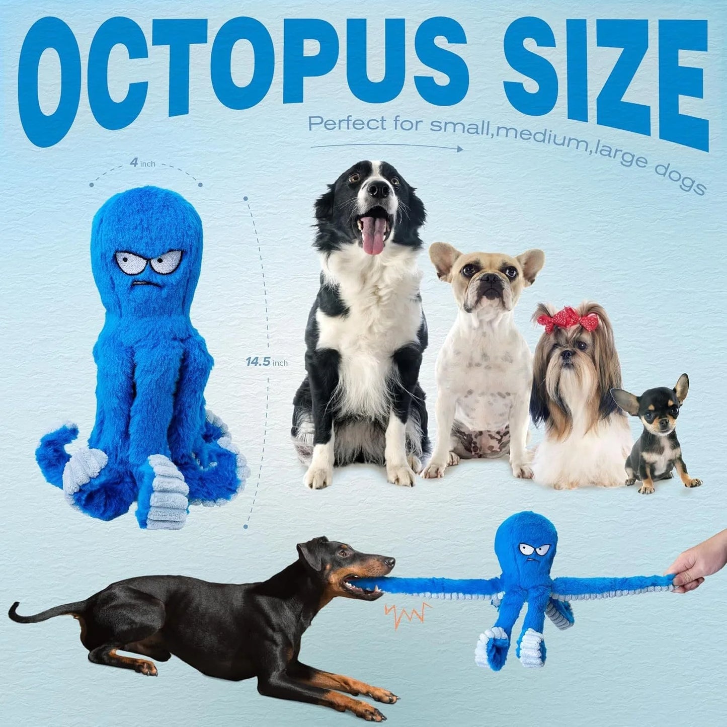 Boxing Octopus Pet Sound Toy