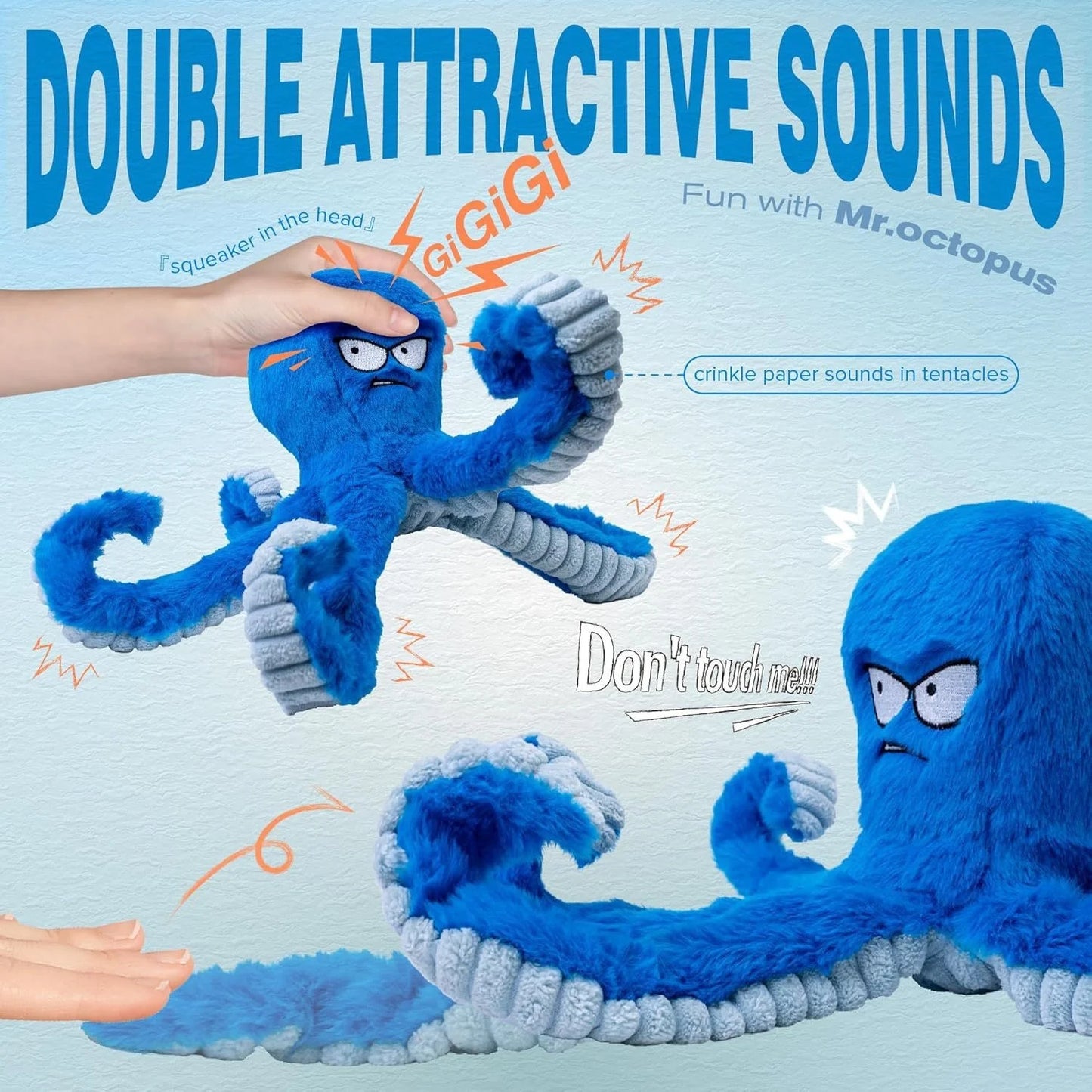 Boxing Octopus Pet Sound Toy